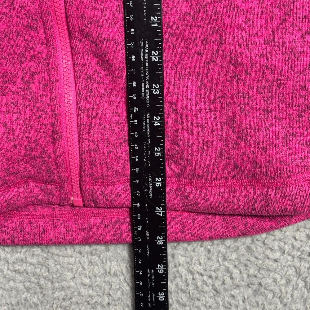 The North Face Jacket Girls XL Pink Crescent Full Zip Sweater Fleece Heathered